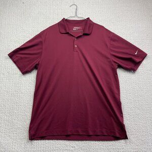 Nike Golf Tour Performance Polo Shirt Red Mens XL Golf / Tennis Sports